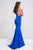 V Neck Jersey open back Prom Dress JVN41678