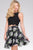 JVN47032 Two Piece Beaded Floral Cocktail Dress