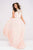 Sheer Embellished Neckline Mesh Prom Dress JVN48641