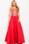 JVN50070 Gilt Embroidered Strapless A-Line Gown