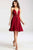 JVN52153 Deep V-Neck A-Line Dress