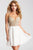 JVN53178 Embellished V-neck A-line Dress