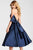 JVN53218 High Halter Neck A-Line Dress
