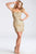 JVN53341 Beaded Straight Sheath Dress