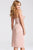 Jovani - Strapless Origami Satin Dress JVN55656 in Pink