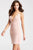 JVN57292 Plunging V-Neck Sheath Dress