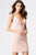 Jovani Sleeveless Plunging V-Neck Cocktail Dress JVN57292 - 1 pc Black In Size 2 Available In Pink