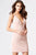 Jovani Sleeveless Plunging V-Neck Cocktail Dress JVN57292 - 1 pc Black In Size 2 Available In Pink