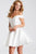 JVN57854 Off-Shoulder Corset Flare Dress