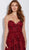 Jovani - JVN60436 Floral Applique Embroidered Sweetheart Ballgown In Red