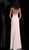 Jovani - JVN61571 Sleeveless Plunging V-neck Sheath Dress In Pink