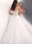 Jovani - JVN62012 Strapless Beaded Ornate Bodice Tulle Prom Ballgown in White