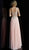 Jovani - JVN62321 Sleeveless Beaded Plunging V-neck Chiffon Dress In Orange