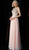 Jovani - JVN62321 Sleeveless Beaded Plunging V-neck Chiffon Dress In Orange