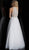 Jovani - JVN62328 Beaded Halter Neck Tulle Ballgown in White