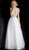 Jovani - JVN62328 Beaded Halter Neck Tulle Ballgown in White