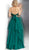 Jovani - JVN62421 Embellished Two Piece Layered A-line Dress In Green