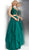 Jovani - JVN62421 Embellished Two Piece Layered A-line Dress In Green