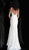 Jovani - JVN62490 Embellished Lace Plunging V-neck Trumpet Dress In White