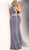 Jovani - JVN62495 Sleeveless Embellished Jewel Sheath Dress in Gray