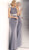 Jovani - JVN62495 Sleeveless Embellished Jewel Sheath Dress in Gray