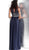 Jovani - JVN62561 Illusion Jewel Lace A-Line Gown In Blue