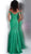 Jovani - JVN62564 Embellished Lace Off-Shoulder Mermaid Dress In Green