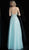 Jovani - JVN62576 Crystal Beaded Tulle A-Line Gown in Blue