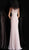 Jovani - JVN62722 Beaded Jewel Neck Jersey Sheath Dress in Pink