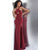Jovani - JVN63539 Cross Halter Glitter Jersey Trumpet Dress in Red