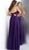 Jovani - JVN64114 Embroidered Halter Neck A-line Dress In Purple