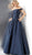 Jovani - JVN64231 Off-Shoulder Ballgown With Cutouts And Bow Details in Blue