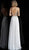 Jovani - JVN64870 Crystalline Bodice Chiffon A-Line Gown in White