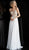 Jovani - JVN64870 Crystalline Bodice Chiffon A-Line Gown in White