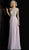 Jovani - JVN66050 Crystalline Bodice Plunging Halter Gown In Purple