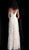 Jovani - JVN66127 Floral Appliqued Tulle A-Line Gown in Pink