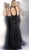 Jovani - JVN66261 Embellished Deep V-neck Trumpet Dress in Black