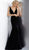 Jovani - JVN66520 Deep V-neck Jersey Mermaid DressIn Black