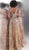 Jovani - JVN66727 Embellished Plunging V-neck Ballgown In Mocha
