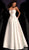 Jovani - JVN67091 Strapless Jacquard A-Line Evening Dress In Green