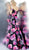 Jovani - JVN67132 Off-Shoulder Floral Print Mermaid Gown In Black