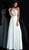 Jovani - JVN67245 Embellished Halter Chiffon A-line Dress In Green