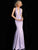 Jovani - Plunging Halter Backless Gown JVN67271 In Purple