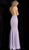 Jovani - JVN67271 Sleeveless Deep V-neck Mermaid Dress in Purple