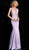 Jovani - JVN67271 Sleeveless Deep V-neck Mermaid Dress in Purple