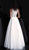 Jovani - Lace Embroidered Scoop Ballgown JVN68132 In White