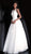 Jovani - Lace Embroidered Scoop Ballgown JVN68132 In White