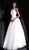 Jovani - JVN68132 Sleeveless Embroidered Scoop Neck Ballgown In White