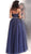Jovani - JVN68259 Two Piece Lace Embroidered Ballgown in Blue