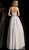 Jovani - JVN68259 Two Piece Lace Embroidered Ballgown in White and Gray